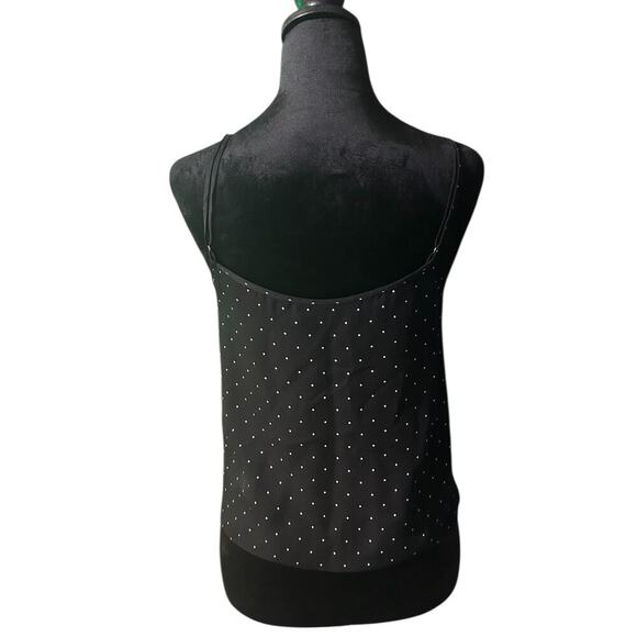 Jenni Kayne Polka Dot Black Tank Top XS - Picture 2 of 5